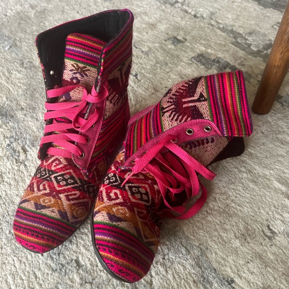 Peruvian boot vintage stylish size 6.5 - Picture 3 of 3